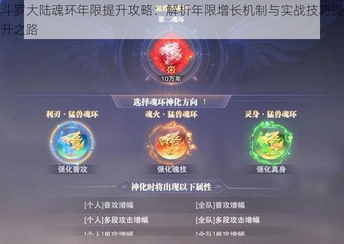 斗罗大陆魂环年限提升攻略:解析年限增长机制与实战技巧提升之路